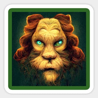 Cowardly Lion? Think again. Sticker